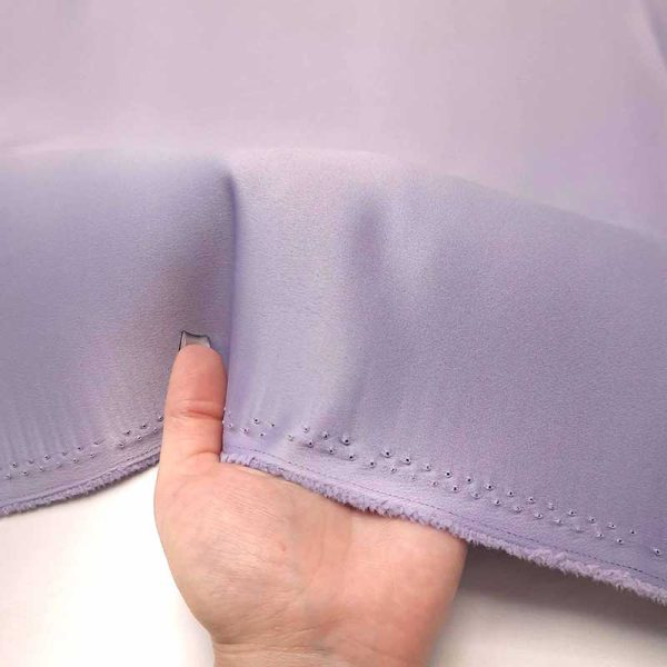 Blue lilac American satin fabric 01