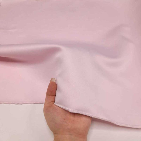Ice pink American satin fabric 01