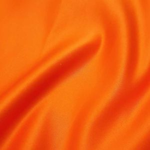 پارچه ساتن آمریکایی رنگ نارنجی - پارچه مینل
