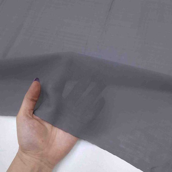 Dark gray chiffon silk fabric 01