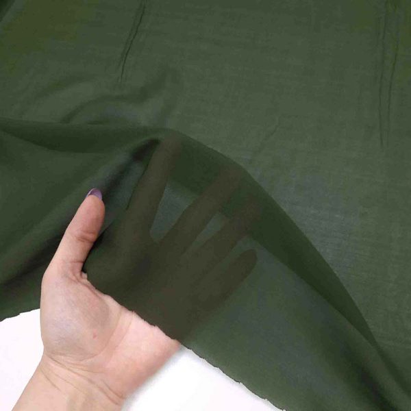 Jade color chiffon silk fabric 01