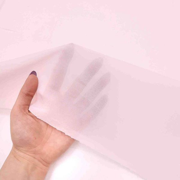 Pink chiffon silk fabric 01